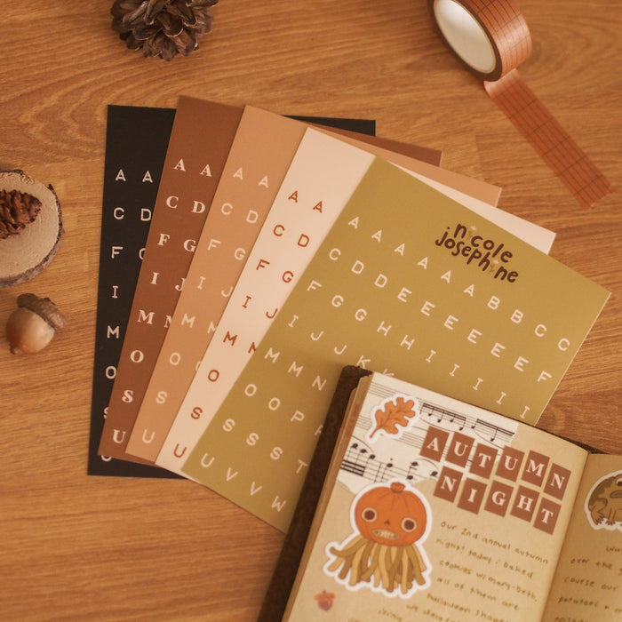 Vinyl Letter Sticker Sheet | Multiple Colours