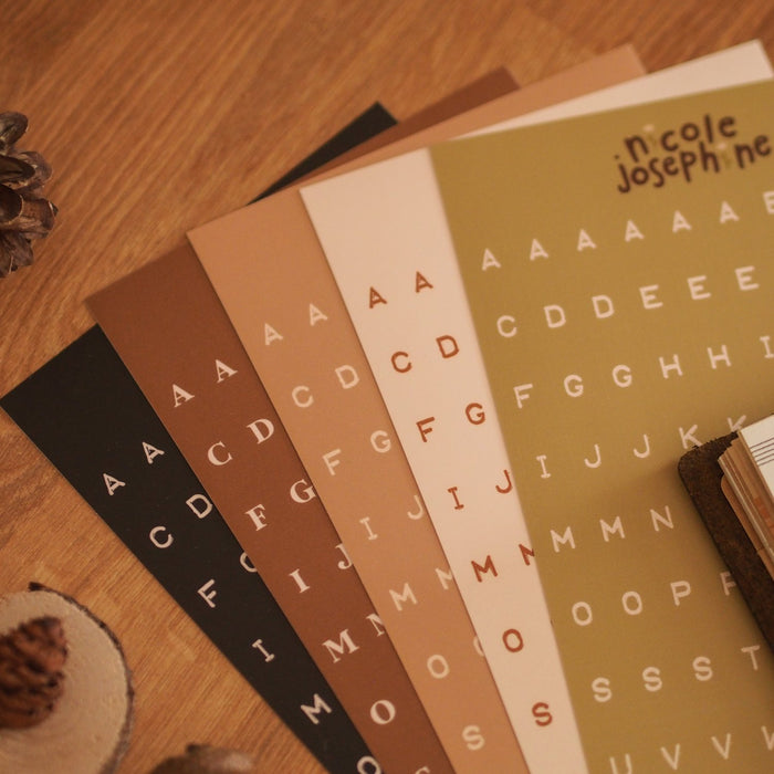 Vinyl Letter Sticker Sheet | Multiple Colours