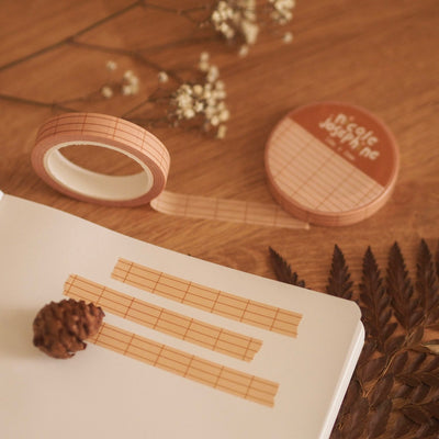 Beige Grid Washi Tape | by Nicole Josephine