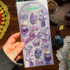 Chunky Gem Sticker Sheet / purple