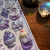 Chunky Gem Sticker Sheet / purple