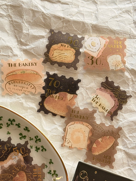 Sticker Flakes - Postage Stamp: Bakery