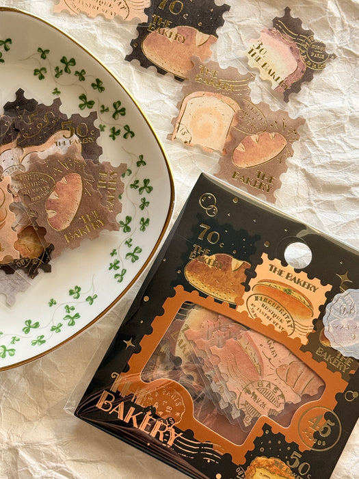 Sticker Flakes - Postage Stamp: Bakery