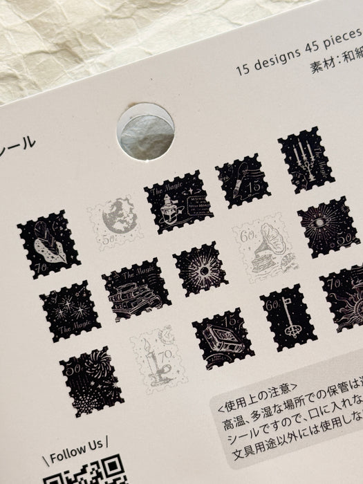 Sticker Flakes - Postage Stamp: Magic