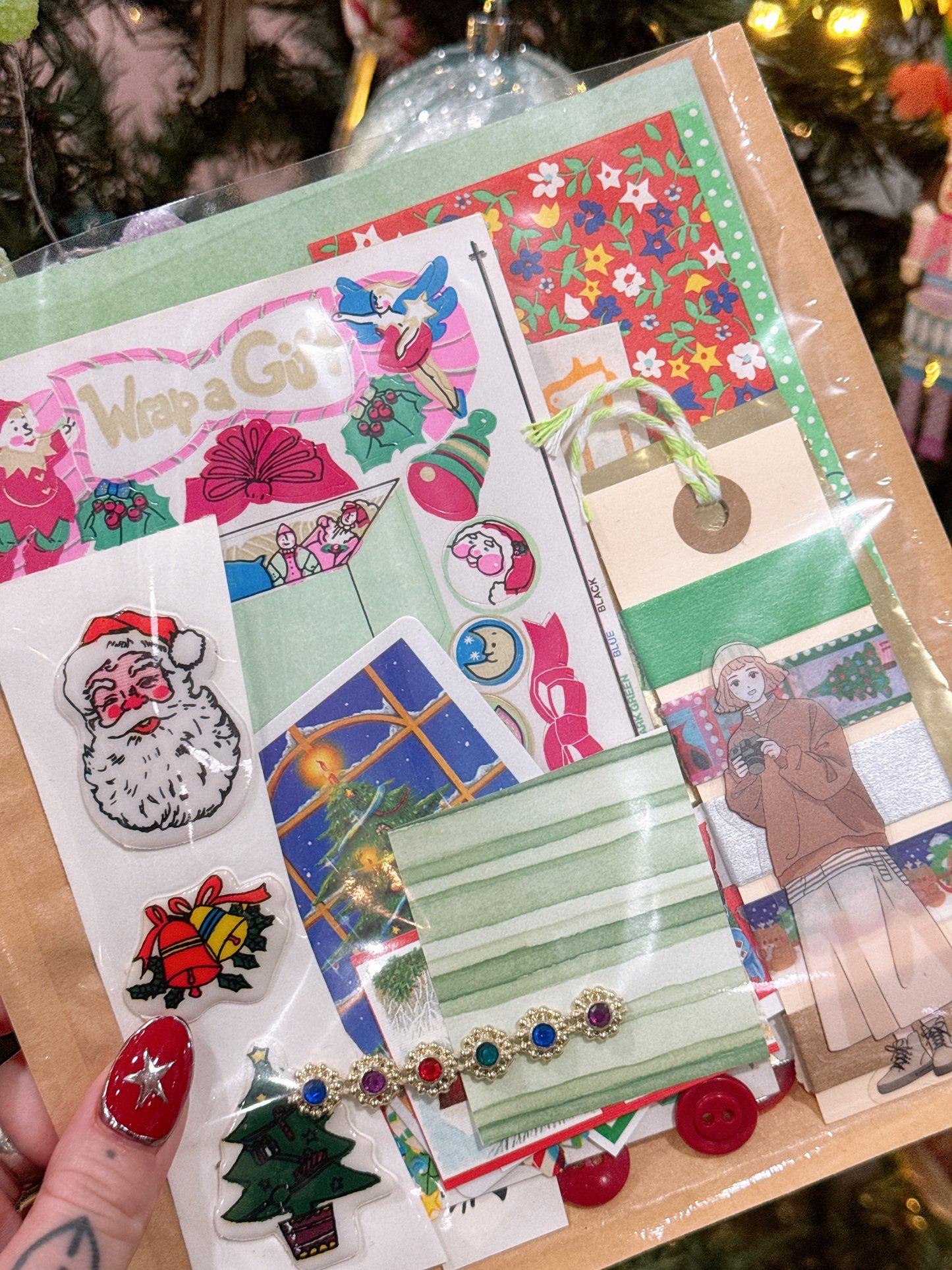 christmas collage kit .☘︎ ݁˖