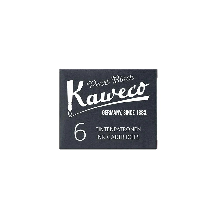 Kaweco 6pk Ink Cartridge - Pearl Black