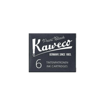 Kaweco 6pk Ink Cartridge - Pearl Black