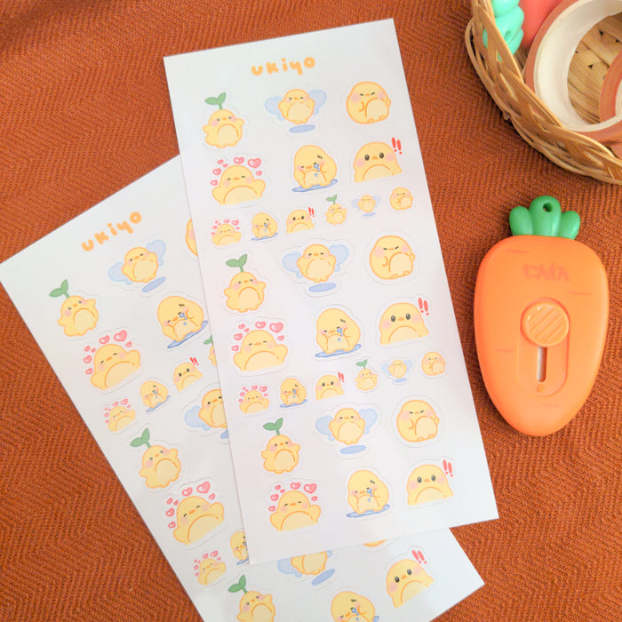 Spring Chick Sticker Sheet // easter