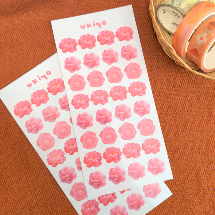Pink Bloom Sticker Sheet