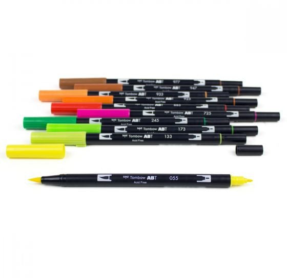 Tombow Dual Brush Pen Set - Citrus (10pk)
