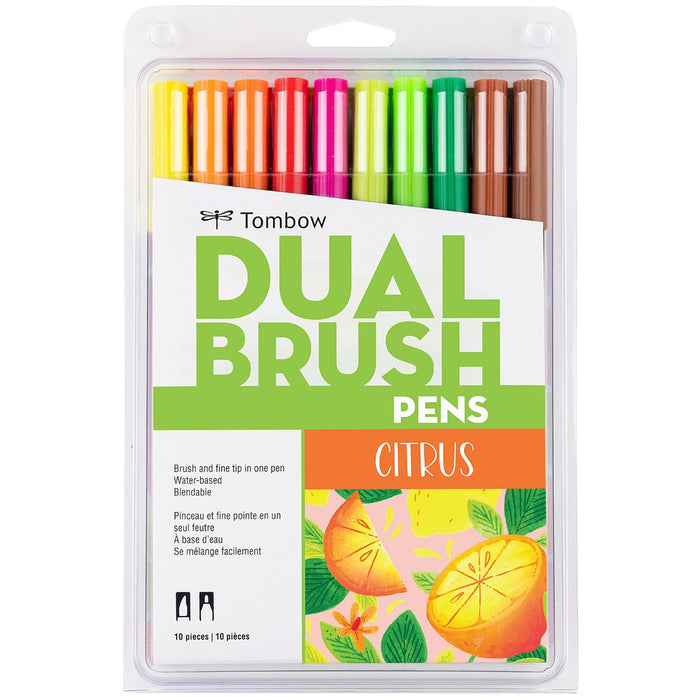 Tombow Dual Brush Pen Set - Citrus (10pk)