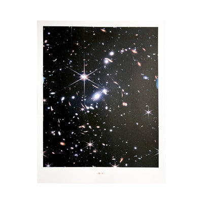 Webb Telescope's Deep Field - Risograph Print