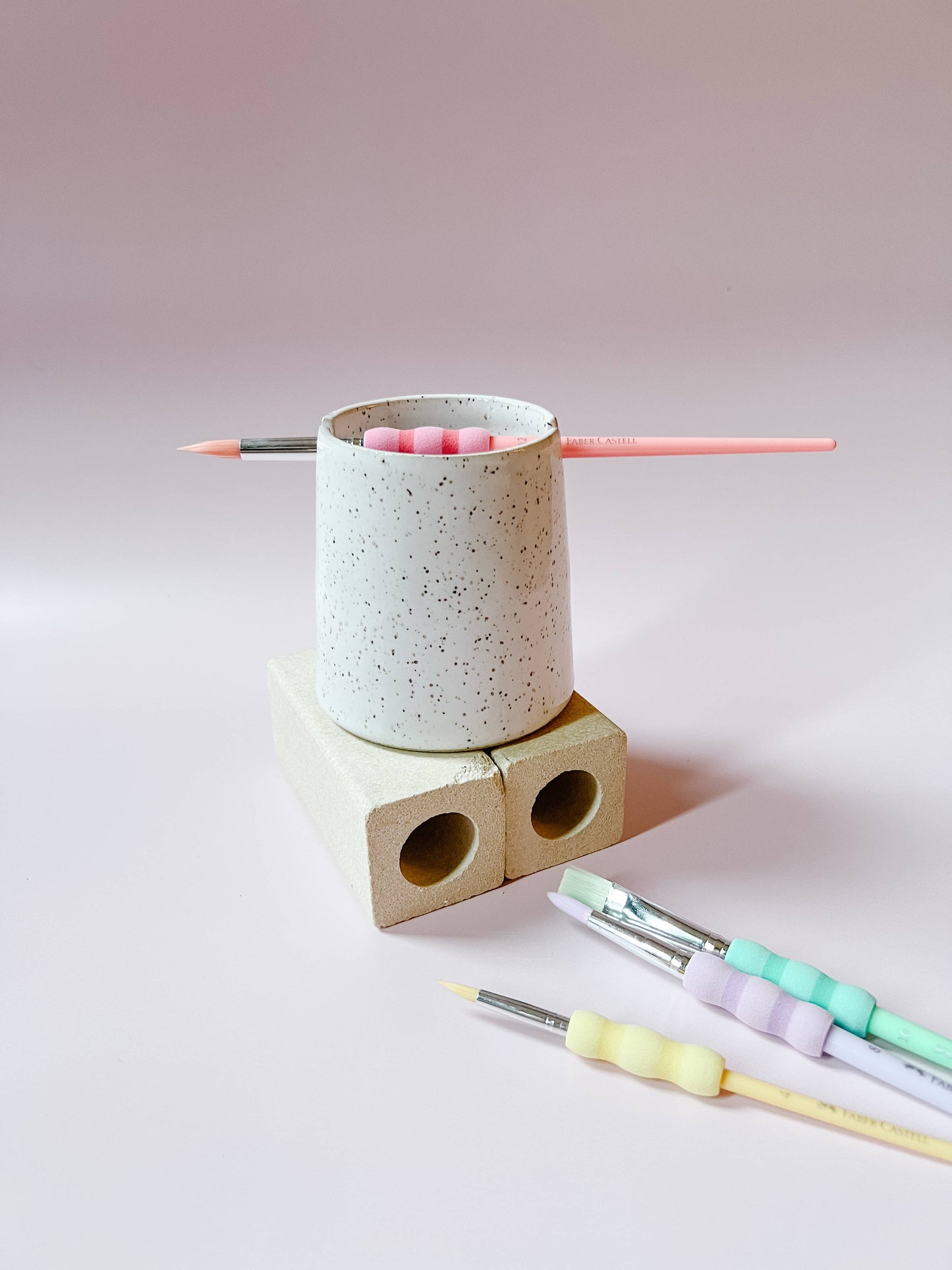 Ceramic Paint Brush Cup
