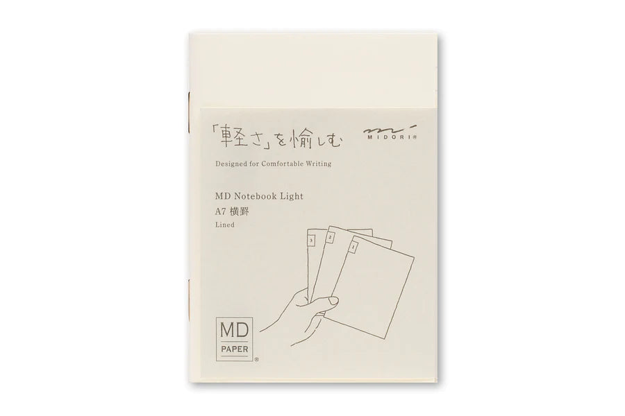 Midori MD Notebook Light 3-pack | A7 Lined (slim)
