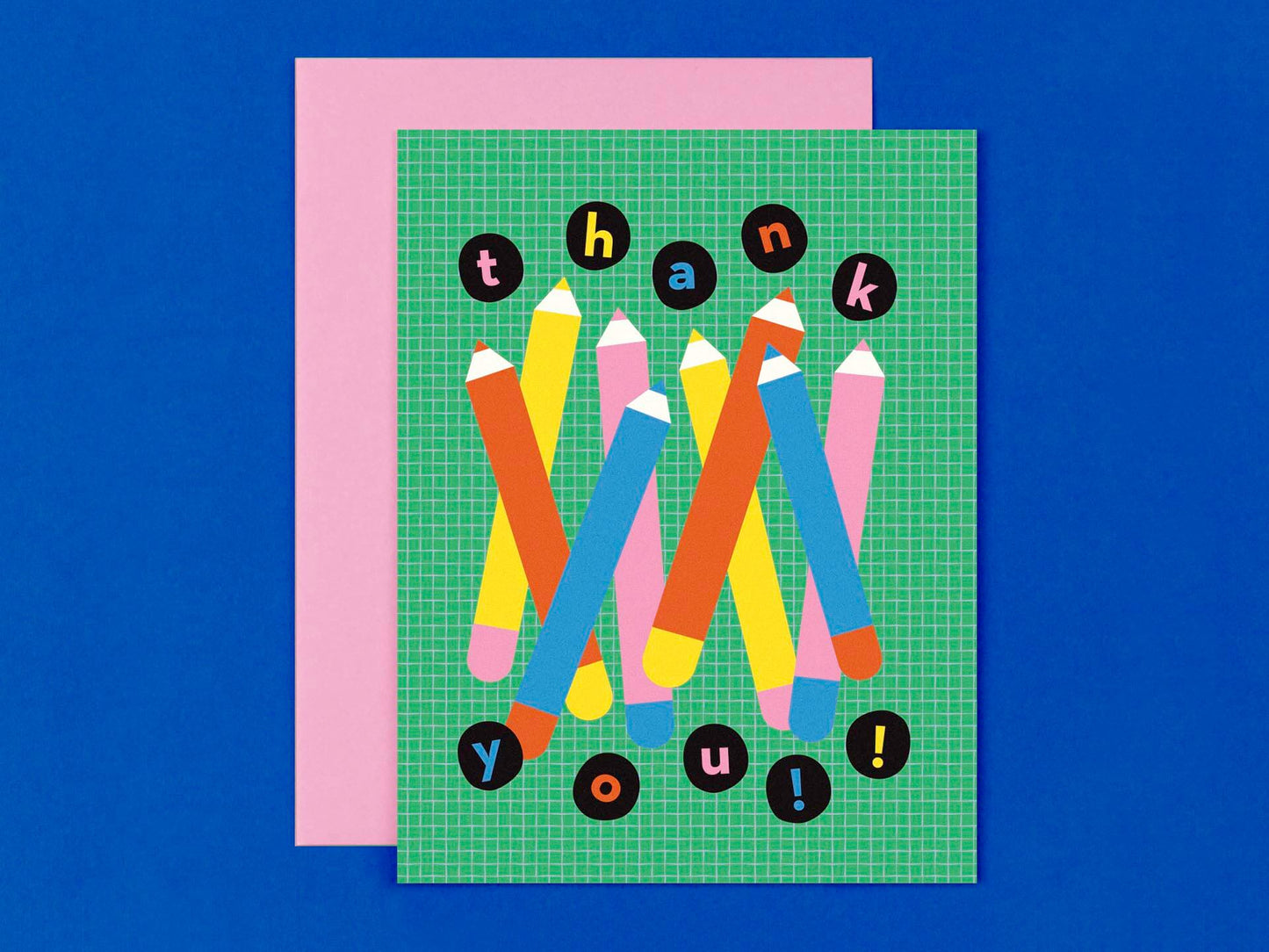 Chunky Pencils | Teacher Thank You Card