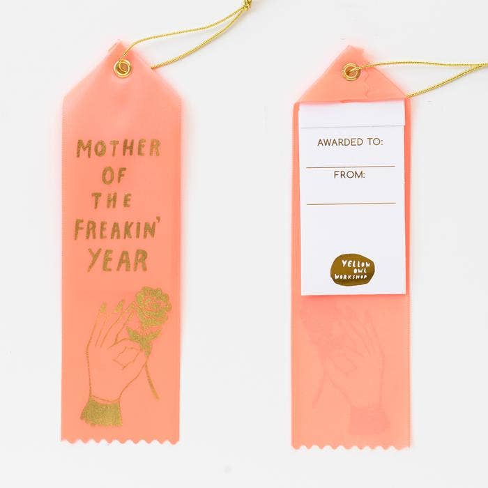 Mother Of The Year Award Ribbon - Mother's Day Gift