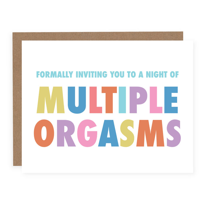 A Night of Multiple Orgasms Card