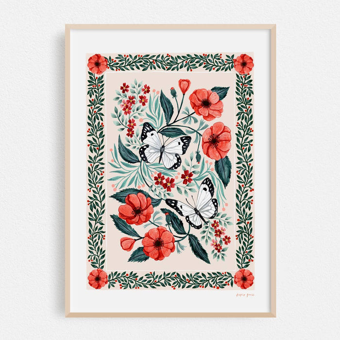 Butterfly Tapestry Art Print | A3