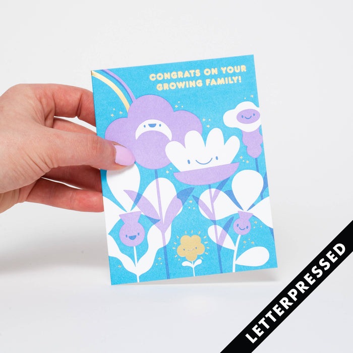 Flower Baby Greeting Card | Newborn