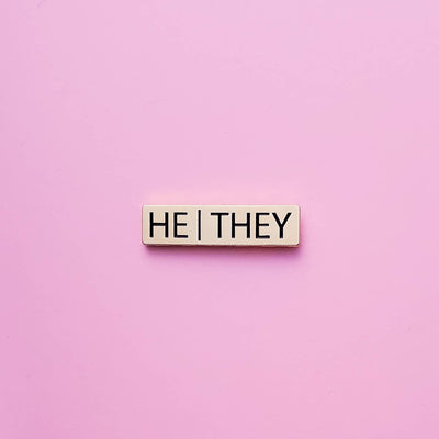 He/They Pronoun Pin