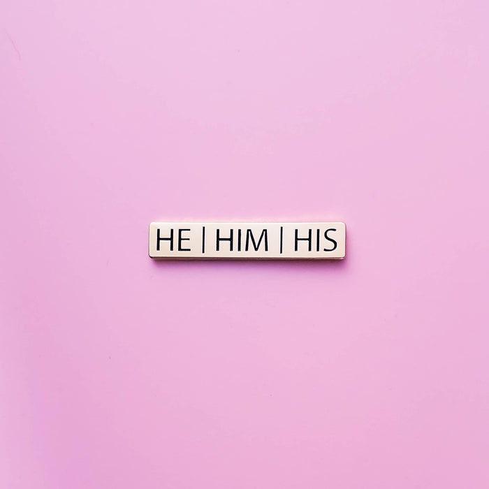He/Him/His Pronoun Pin