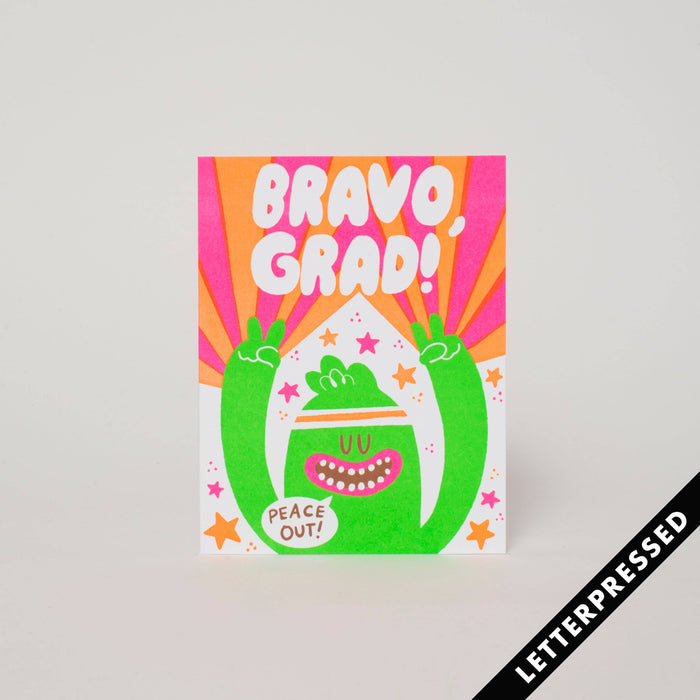 Bravo Grad Monster Greeting Card | Graduation
