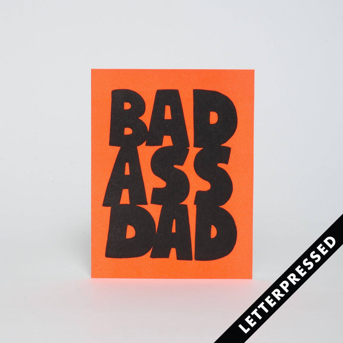 Bad Ass Dad Greeting Card // father's day