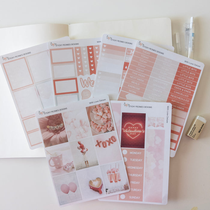 With Love Deluxe Kit - Weekly Planner Stickers