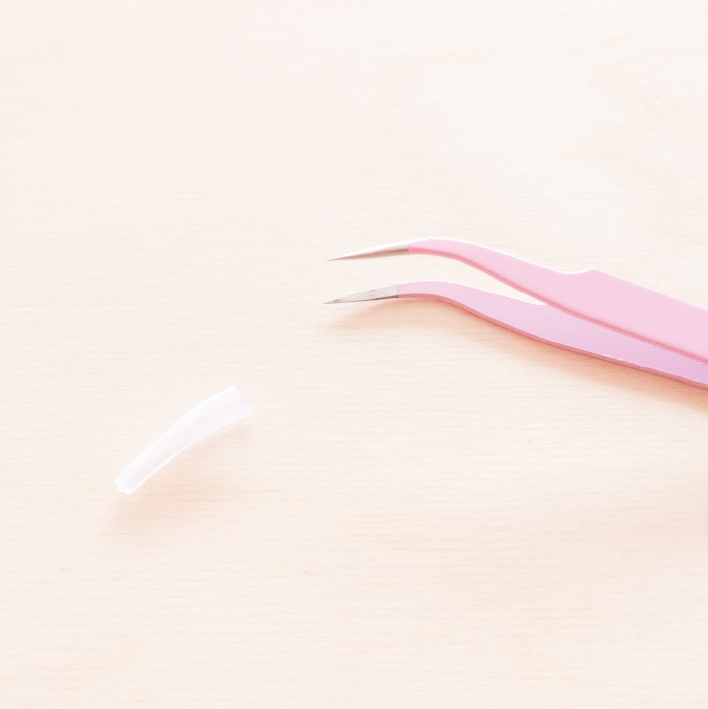 Journaling / Craft Tweezers - Curved, Pastel Pink