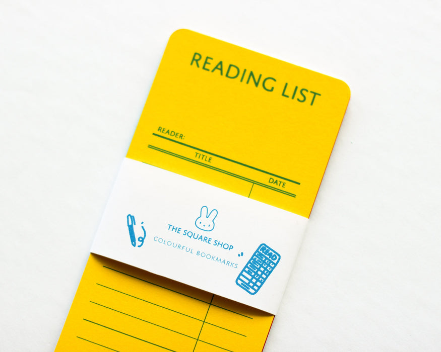 4-Pack Library Card Bookmarks: Retro