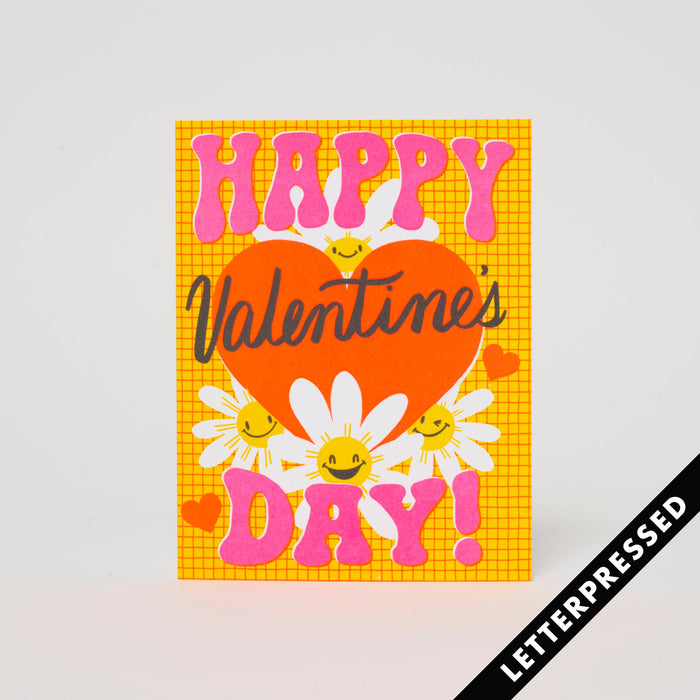 Happy Daisy Valentine Greeting Card // valentine's day