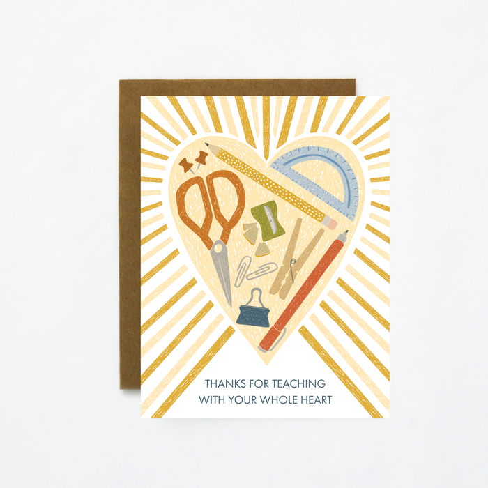 Whole Heart Teacher-Teacher Appreciation Greeting Card