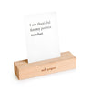 Wood Bloc Card Stand