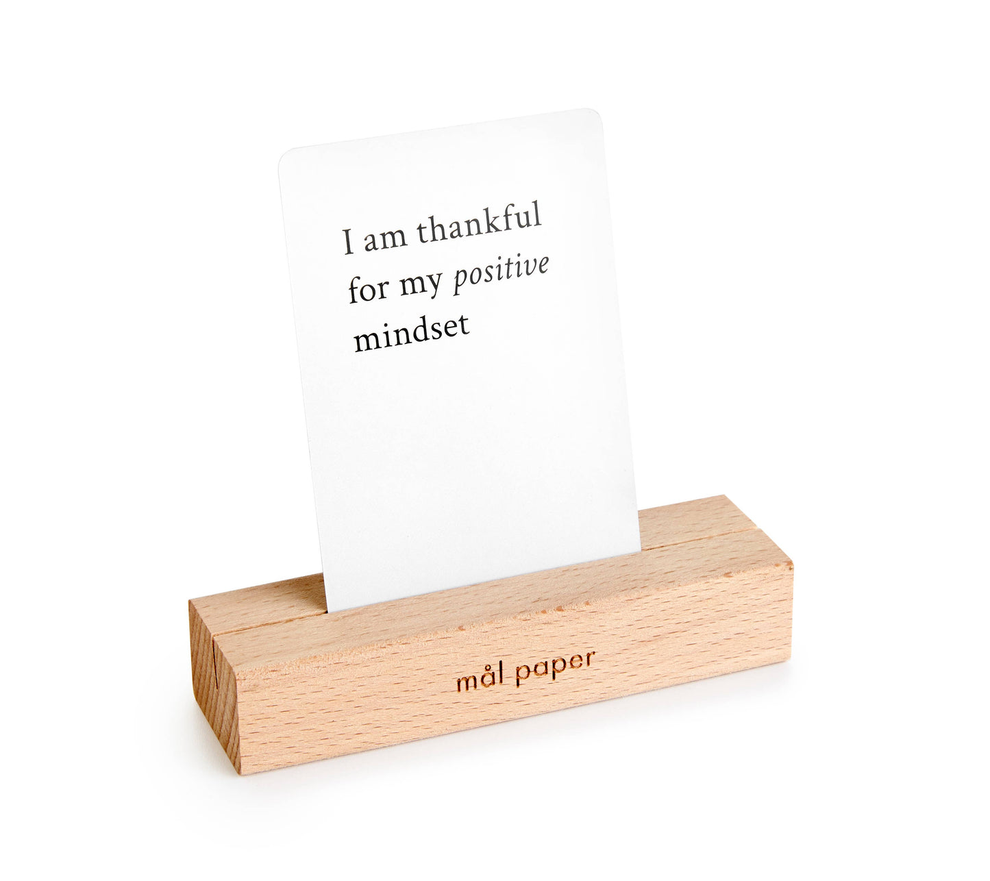 Wood Bloc Card Stand