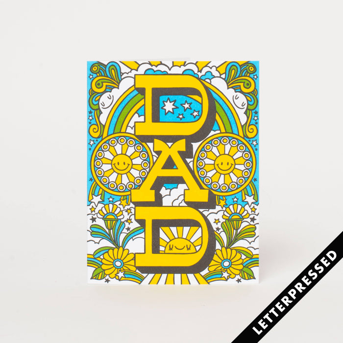 Folk Revival Dad Greeting Card // father's day