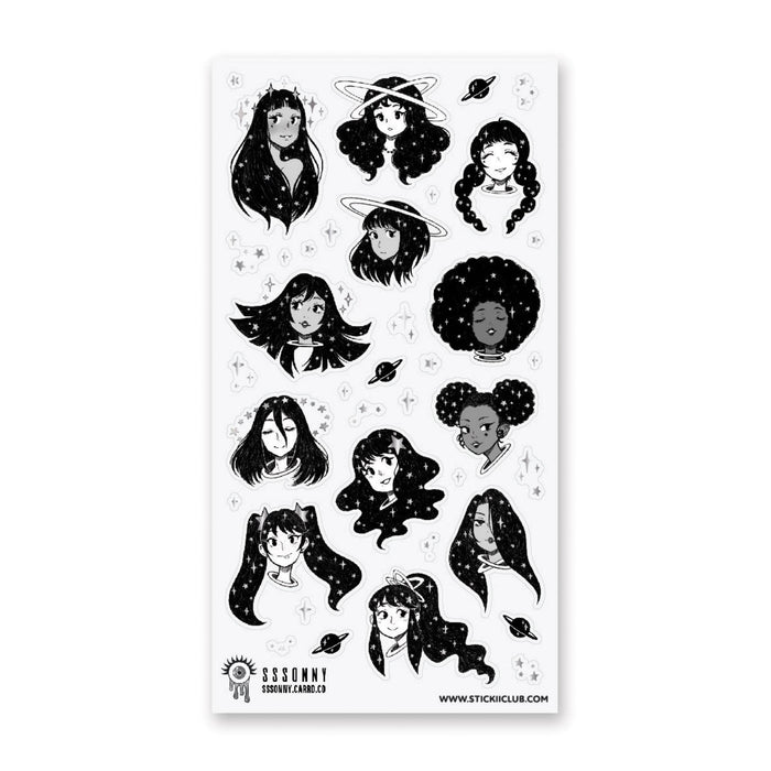 STICKII - Space Girls Sticker Sheet